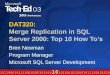 DAT320: Merge Replication in SQL Server 2000: Top 10 How To’s Bren Newman Program Manager Microsoft SQL Server Development