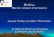 RUSAL. Bauxite Company of Guyana Inc. Guyana Geology and Mines Commission. 11 National Mining and Quarrying Conference and Exhibition