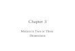 Chapter 3 Motion in Two or Three Dimensions. Position Consider the following position vector expressed in Cartesian coordinates. This vector defines the