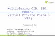 Multiplexing OID, SSO, PORTAL Virtual Private Portals (VPP) Presented By: Author Surender Sara - surender.sara@orabyte.com Co-Author Vivek Pavle - vivek.pavle@orabyte.com