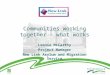 Communities working together - what works Leonie McCarthy Project Manager New Link Asylum and Migration Service