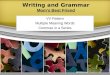 Writing and Grammar Mom’s Best Friend VV Pattern Multiple Meaning Words Commas in a Series