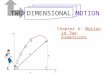 Chapter 6: Motion in Two Dimensions TWO DIMENSIONAL MOTION