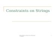 600.325/425 Declarative Methods - J. Eisner1 Constraints on Strings