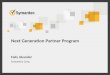 Next Generation Partner Program Fady Iskander Symantec Corp