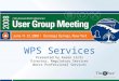 WPS Services Presented by Karen Lintz Director, Regulatory Services Wercs Professional Services