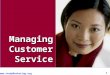 1  Managing Customer Service