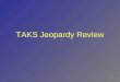 TAKS Jeopardy Review Direct Variation Functions
