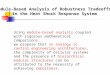 Module-Based Analysis of Robustness Tradeoffs in the Heat Shock Response System Using module-based analysis coupled with rigorous mathematical comparisons,