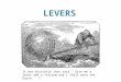 LEVERS ~ Archimedes It was Aristotle that said “ Give me a lever and a fulcrum and I shall move the Earth.” T