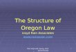 PSU ISQA 440, Spring, 2012 Governmental Procurement 1 The Structure of Oregon Law Lloyd Rain Associates 