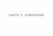 EARTH’S ATMOSPHERE. WHY IS IT IMPORTANT? Generate a classroom discussion