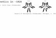 Genetics in ~1920: 1. Cells have chromosomes Sketch of Drosophila chromosomes (Bridges, C. 1913)