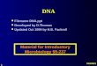1 10/25/2015 DNA l Filename DNA.ppt l Developed by D.Thomas l Updated Oct 1999 by H.B. Fackrell Material for Introductory Microbiology 55-237