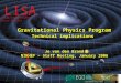 LISA  October 3, 2005 LISA Laser Interferometer Space Antenna Gravitational Physics Program Technical implications Jo van