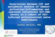 Www.ias2015.org Association between CSF and peripheral markers of immune- activation/inflammation and elevated intratechal HIV–RNA levels in a cohort of