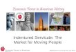 Economic Forces in American History Indentured Servitude: The Market for Moving People Adapted from a Lecture by Prof. Lee Alston