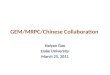 GEM/MRPC/Chinese Collaboration Haiyan Gao Duke University March 25, 2011