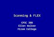Scanning & FLEX CPSC 388 Ellen Walker Hiram College