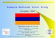IRI, USAID, Baltic Surveys/The Gallup Organization, ASA ARMENIAN NATIONAL VOTERS STUDY, November 2006 1 Armenia National Voter Study International Republican