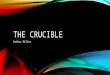 THE CRUCIBLE Arthur Miller. THE CRUCIBLE IS... Puritanism + Witchcraft + McCarthyism + Arthur Miller
