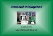 Artificial Intelligence Lecture 5 Uninformed Search