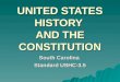 UNITED STATES HISTORY AND THE CONSTITUTION South Carolina Standard USHC-3.5