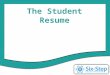 Student Resume Overview Brain Dump Getting Organized What do Admissions Committees Want?