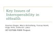 Key Issues of Interoperability in eHealth Asuman Dogac, Marco Eichelberg, Tuncay Namli, Ozgur Kilic, Gokce B. Laleci IST-027065 RIDE Project
