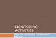 MONITORING ACTIVITIES APAMSA Leadership Development Module