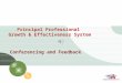 LOGO Principal Professional Growth & Effectiveness System Conferencing and Feedback