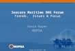 Seacare OHS Forum Oct. 20071 Seacare Maritime OHS Forum Trends, Issues & Focus Gavin Guyan NOPSA