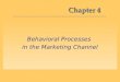 Chapter 4 Behavioral Processes in the Marketing Channel