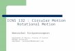 ICNS 132 : Circular Motion Rotational Motion Weerachai Siripunvaraporn Department of Physics, Faculty of Science Mahidol University email&msn : wsiripun2004@hotmail.com