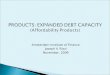Amsterdam Institute of Finance Joseph V. Rizzi November, 2009 PRODUCTS: EXPANDED DEBT CAPACITY (Affordability Products)