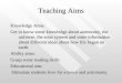 Teaching Aims Knowledge Aims: Get to know some knowledge about astronomy, the universe, the solar system and some information about different ideas about