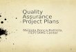1 Quality Assurance Project Plans Melinda Ronca-Battista, ITEP/TAMS Center