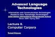 Advanced Language Technologies Information and Communication Technologies Research Area "Knowledge Technologies" Jožef Stefan International Postgraduate