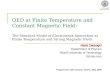 QED at Finite Temperature and Constant Magnetic Field: The Standard Model of Electroweak Interaction at Finite Temperature and Strong Magnetic Field Neda