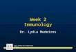 Week 2 Immunology Dr. Lydia Medeiros Food Safety and High-Risk Groups