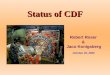 Status of CDF Robert Roser & Jaco Konigsberg October 20, 2006