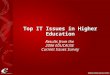 Top IT Issues in Higher Education Results from the 2006 EDUCAUSE Current Issues Survey