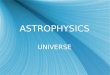 ASTROPHYSICS UNIVERSE. Know locations The Solar System