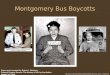 Montgomery Bus Boycotts  Power point created by Robert L. Martinez Primary