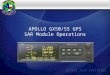 APOLLO GX50/55 GPS SAR Module Operations. Introduction  This presentation is designed to introduce the basics of the GX50/55 GPS  Focus will be placed