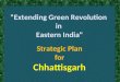 "Extending Green Revolution in Eastern India" Strategic Plan for Chhattisgarh