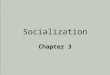 Socialization Chapter 3. Chapter Overview I.Quiz II.What is “Socialization”? III.Nature v. Nurture IV.Socialization into Gender V.Agents of Socialization