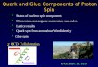 Quark and Glue Components of Proton Spin Status of nucleon spin components Momentum and angular momentum sum rules Lattice results Quark spin from anomalous