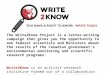 The Write2Know Project is a letter-writing campaign that gives you the opportunity to ask federal scientists and Ministers about the results of the Canadian