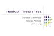 Hash/B+ Tree/R Tree Muneeb Mahmood Ashfaq Ahmed Jim Kang
